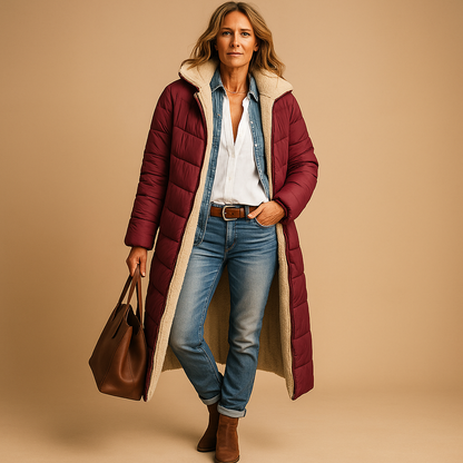 Lange Dames Winterjas – Elegante en Warme Jas voor Stijlvolle Dagen