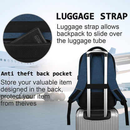 Slimme Anti-Diefstal Laptop Rugzak met USB Oplaadpoort