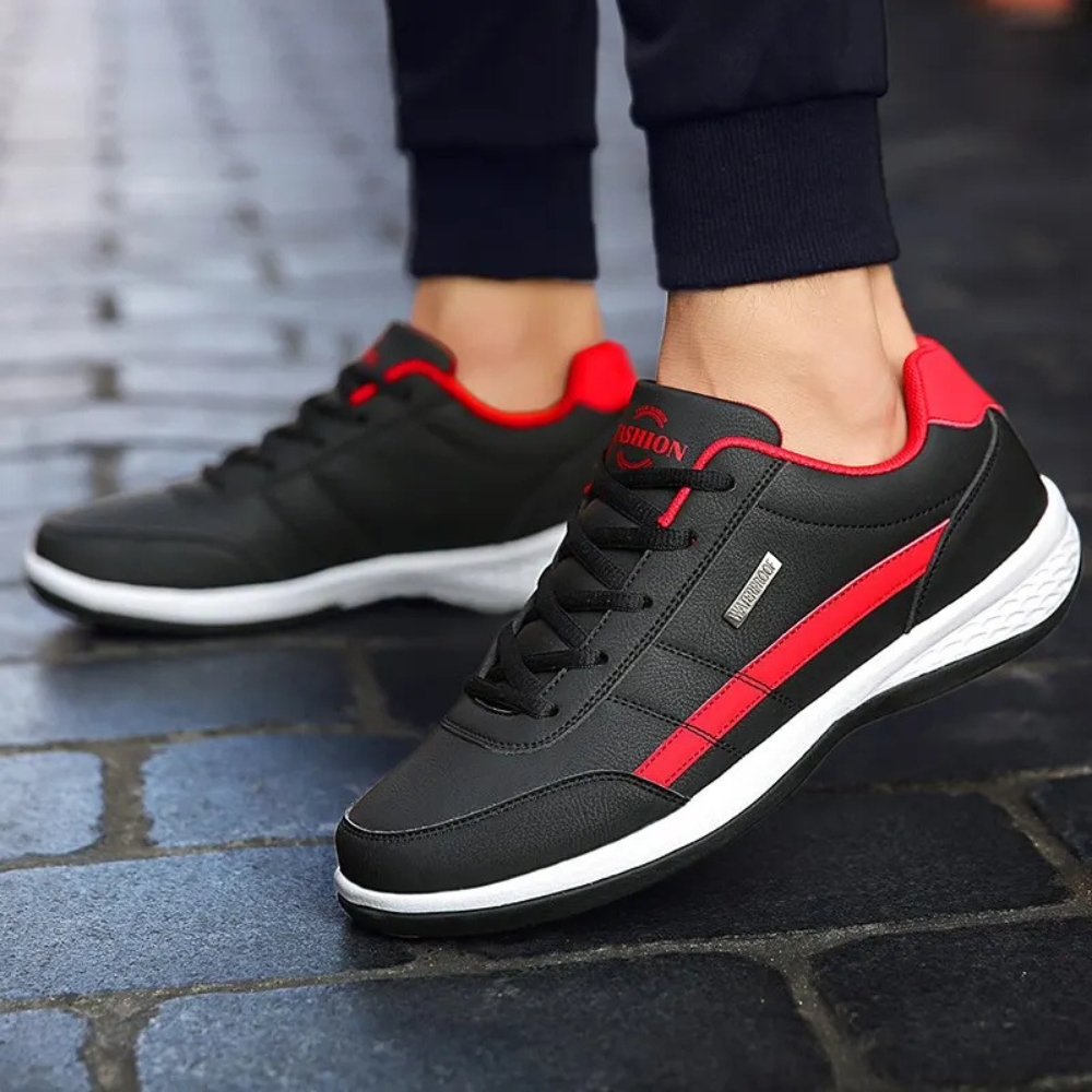 Orthopedische Leren Herenschoenen met Antislipzool – De ComfortStap Veterschoen