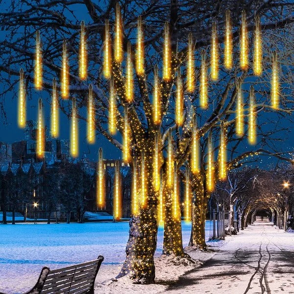 Vallende Druppels LED-ijspegelsnoer - Weerbestendig buitenlicht met druppeleffect