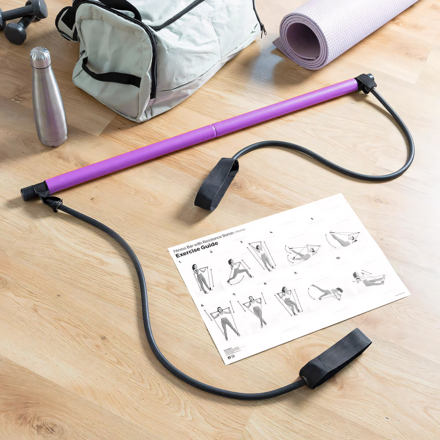 Lichaamsvormer FlexiBar – Pilates Weerstandsstang voor Thuisfitness
