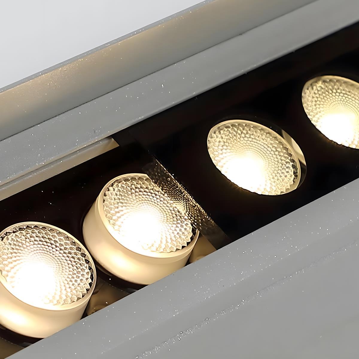 Inbouw LED Wandwasher RGB Dimbaar 100cm Aluminium Waterdicht IP65 24V