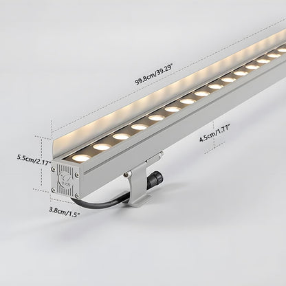 Inbouw LED Wandwasher RGB Dimbaar 100cm Aluminium Waterdicht IP65 24V