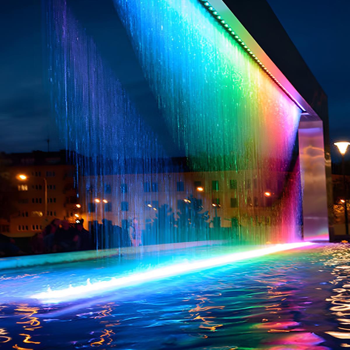 Inbouw LED Wandwasher RGB Dimbaar 100cm Aluminium Waterdicht IP65 24V
