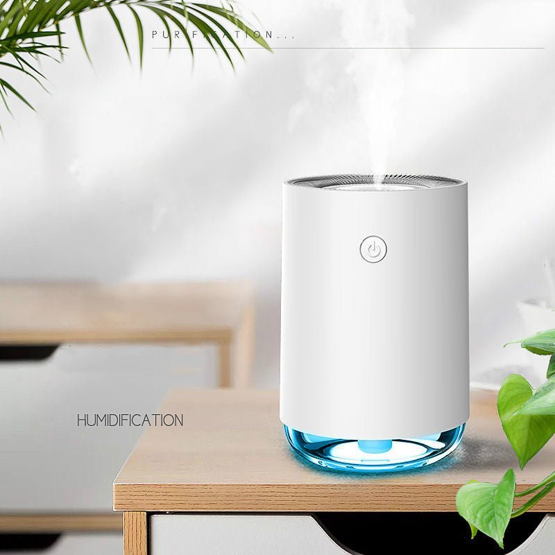 MistFris Mini Luchtbevochtiger – Fluisterstil en USB-aangedreven (2W)