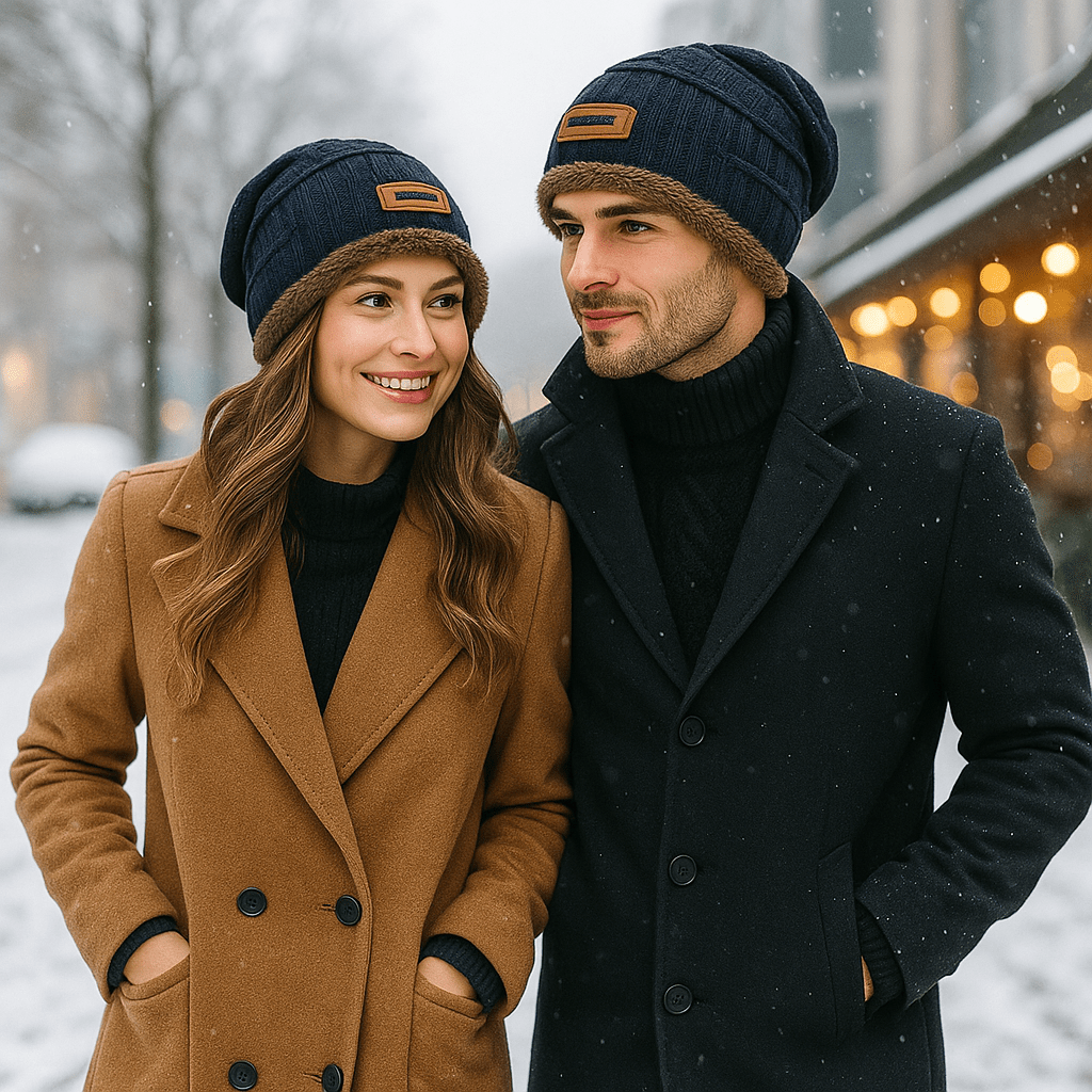 Gebreide Wintermuts met Zachte Bontvoering voor Koude Dagen