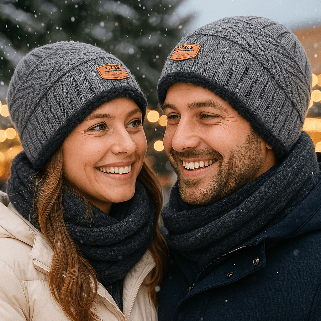 Gebreide Wintermuts met Zachte Bontvoering voor Koude Dagen