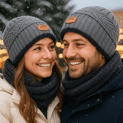 Gebreide Wintermuts met Zachte Bontvoering voor Koude Dagen