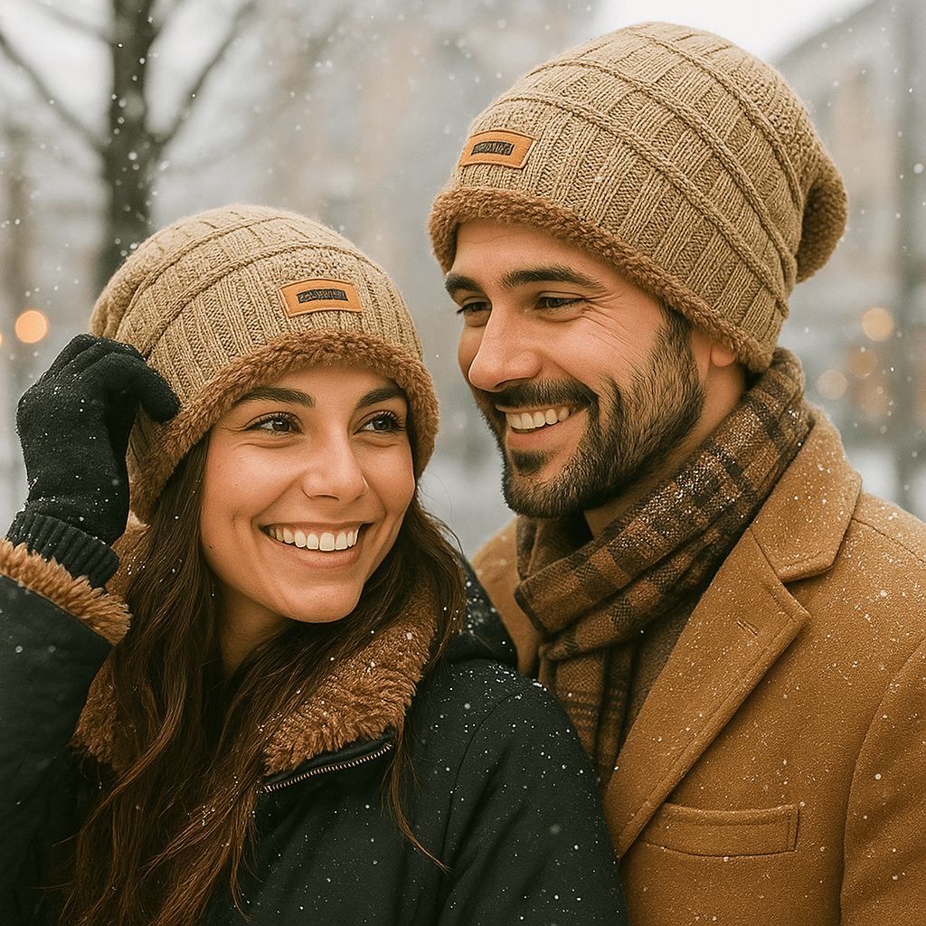 Gebreide Wintermuts met Zachte Bontvoering voor Koude Dagen