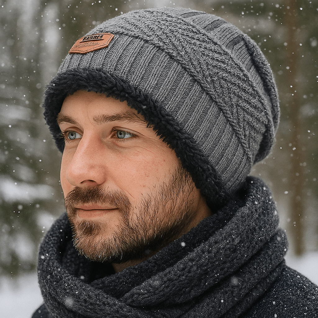 Gebreide Wintermuts met Zachte Bontvoering voor Koude Dagen