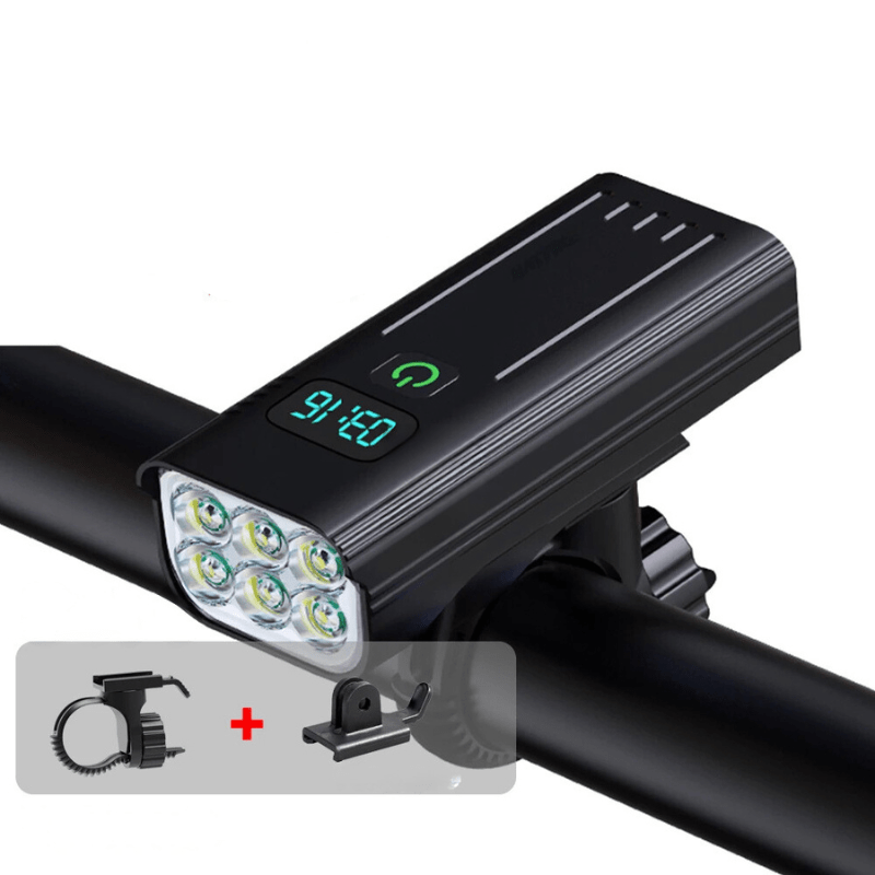 Premium LED Fietskoplamp 5000 Lumen met USB-C Oplaadbare Accu