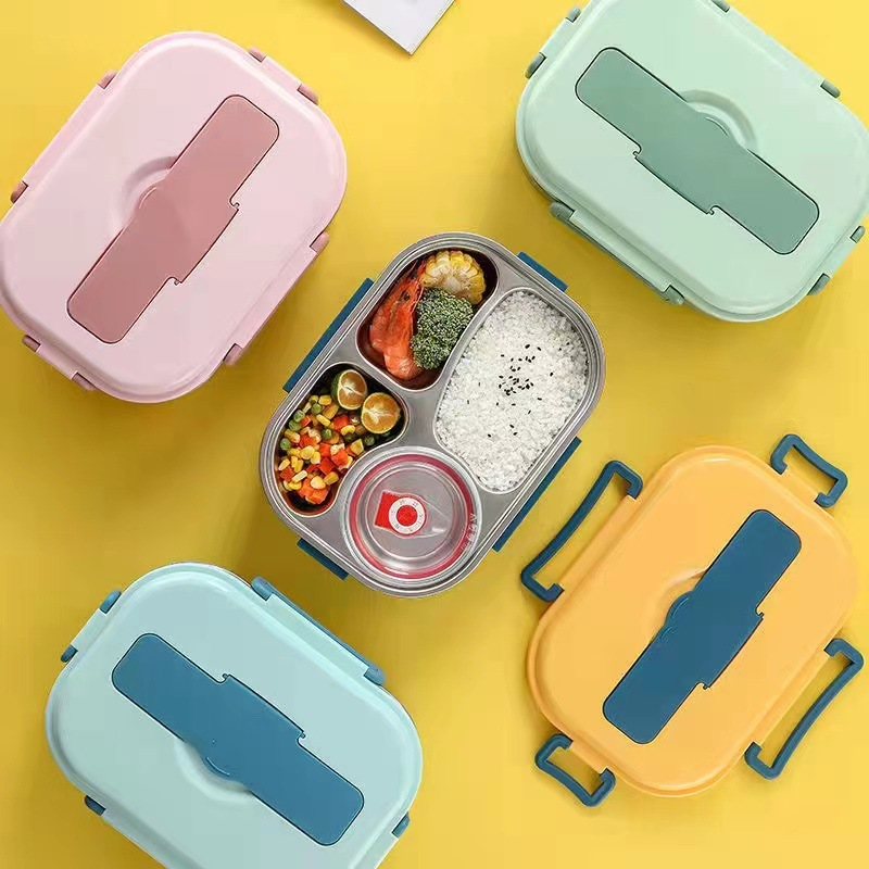 Roestvrij stalen lunchbox met vakindeling - Thermisch geïsoleerd