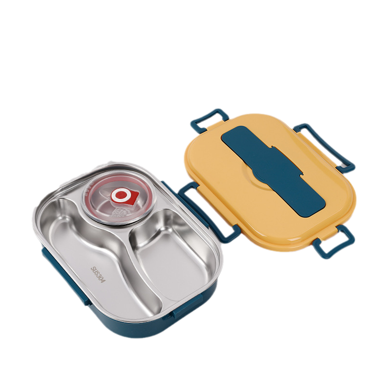 Roestvrij stalen lunchbox met vakindeling - Thermisch geïsoleerd