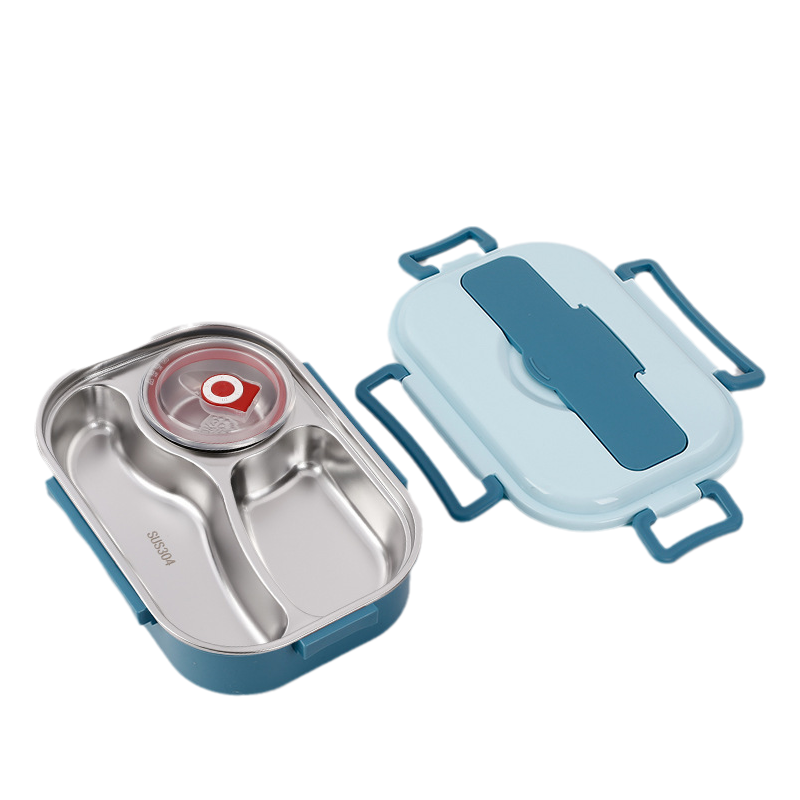 Roestvrij stalen lunchbox met vakindeling - Thermisch geïsoleerd