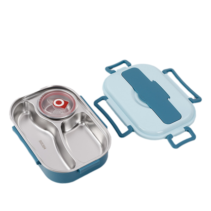 Roestvrij stalen lunchbox met vakindeling - Thermisch geïsoleerd