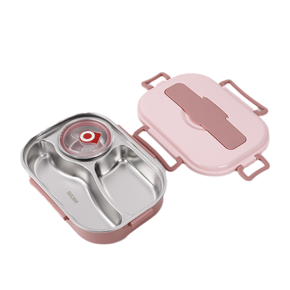 Roestvrij stalen lunchbox met vakindeling - Thermisch geïsoleerd