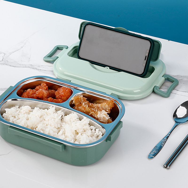 Roestvrij stalen lunchbox met vakindeling - Thermisch geïsoleerd