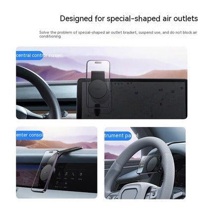 CO2 Buigbare Magnetische Auto Telefoonhouder met Verstelbare Dashboard Bevestiging