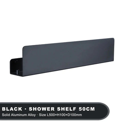 Aluminium Wandplank Badkamer - Moderne Organizer met Schroefbevestiging