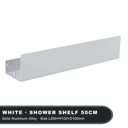 Aluminium Wandplank Badkamer - Moderne Organizer met Schroefbevestiging