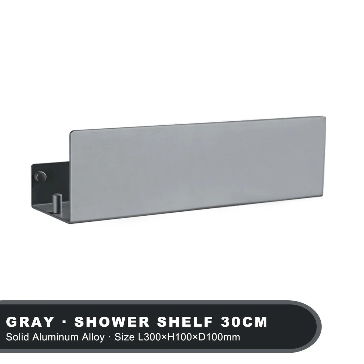 Aluminium Wandplank Badkamer - Moderne Organizer met Schroefbevestiging