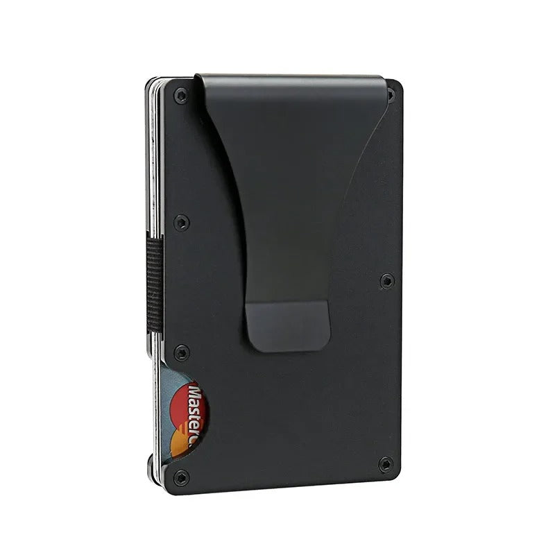 Titan Matte Kobalt Kaarthouder – Slank & stijlvol RFID-portemonnee voor heren & dames