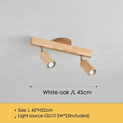Houten LED Plafondspot - Moderne Verlichting voor Keuken en Slaapkamer