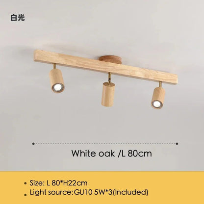 Houten LED Plafondspot - Moderne Verlichting voor Keuken en Slaapkamer