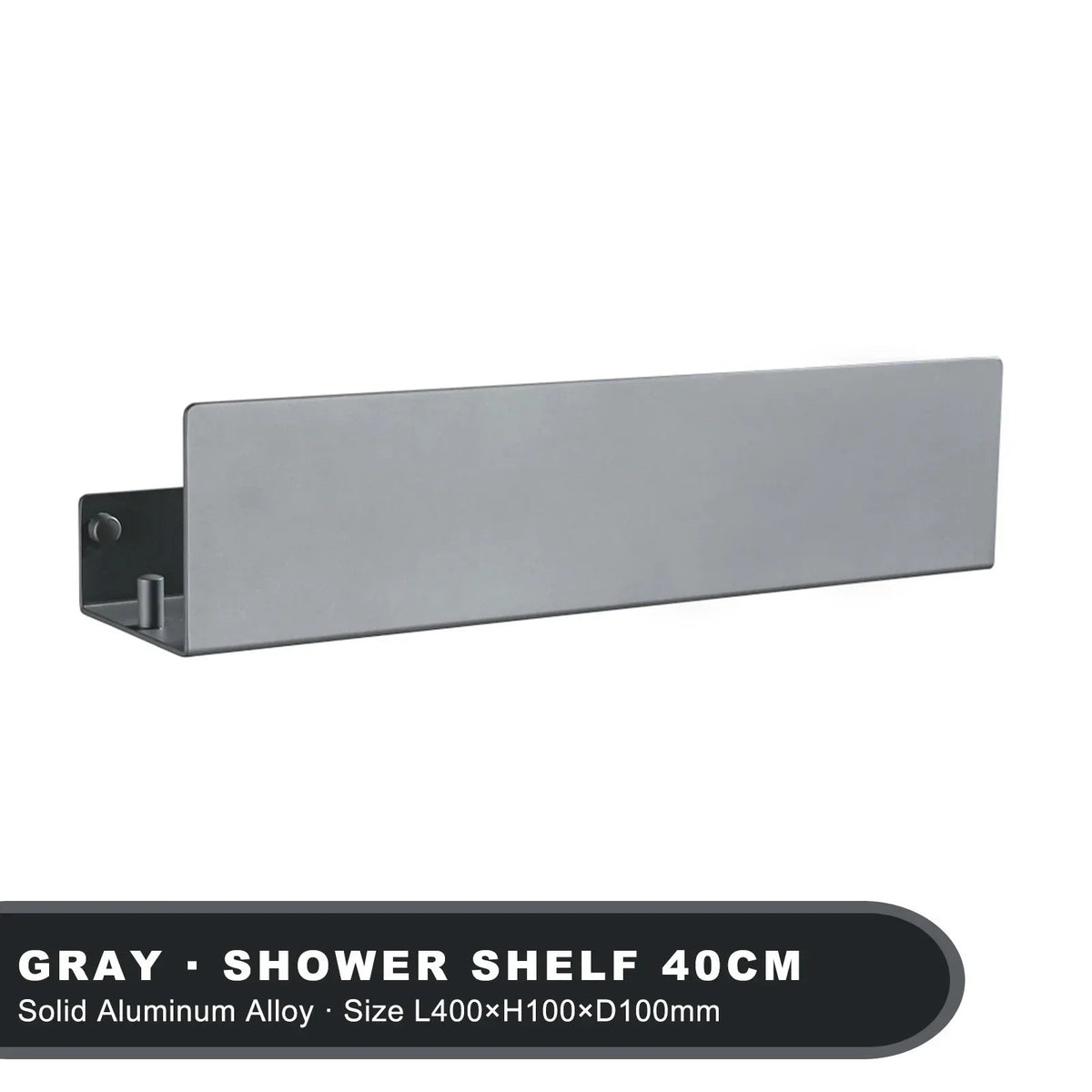 Aluminium Wandplank Badkamer - Moderne Organizer met Schroefbevestiging