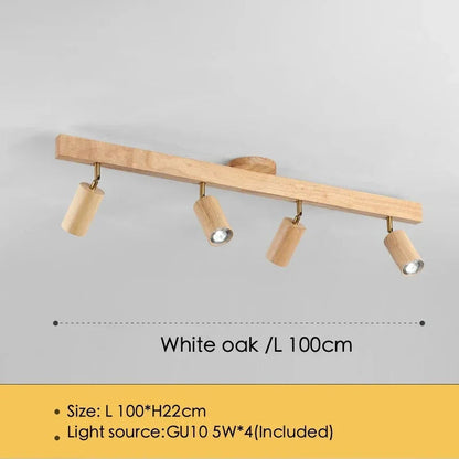 Houten LED Plafondspot - Moderne Verlichting voor Keuken en Slaapkamer