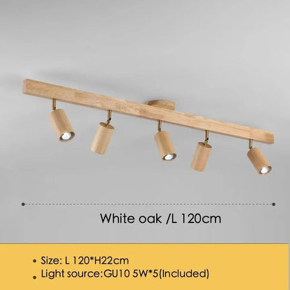 Houten LED Plafondspot - Moderne Verlichting voor Keuken en Slaapkamer