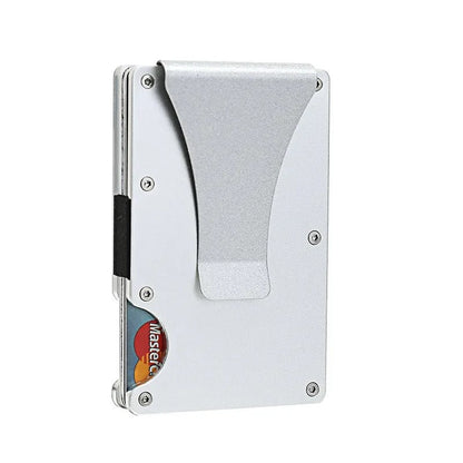 Titan Matte Kobalt Kaarthouder – Slank & stijlvol RFID-portemonnee voor heren & dames