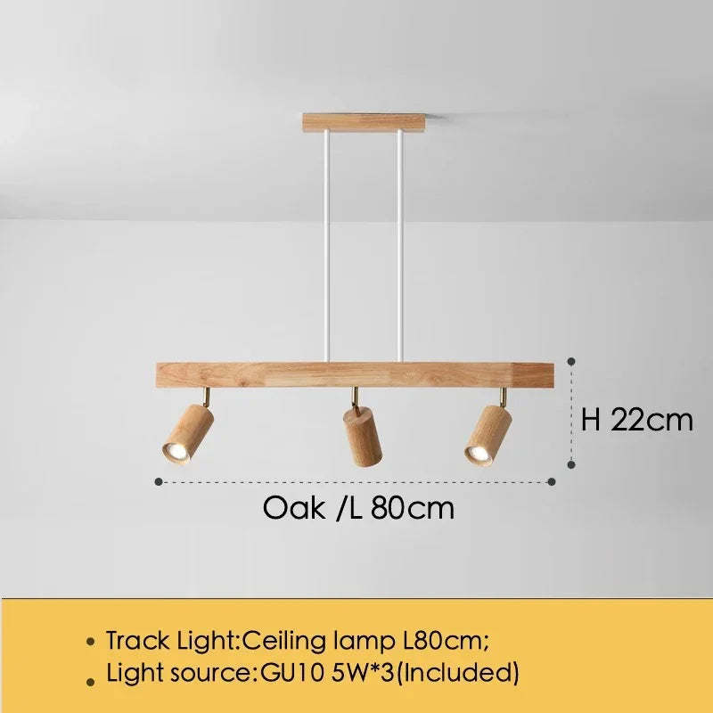 Houten LED Plafondspot - Moderne Verlichting voor Keuken en Slaapkamer