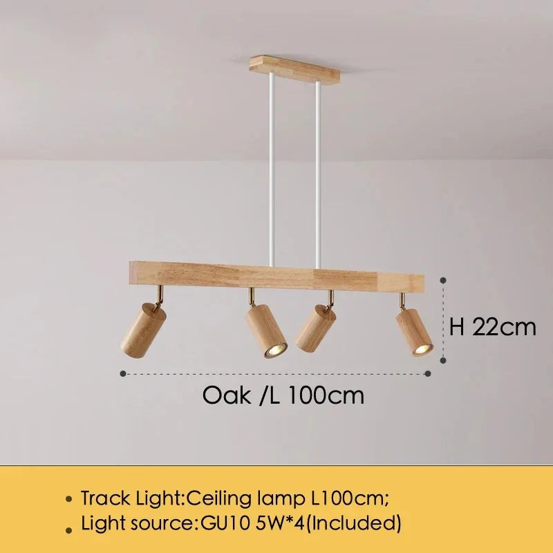 Houten LED Plafondspot - Moderne Verlichting voor Keuken en Slaapkamer