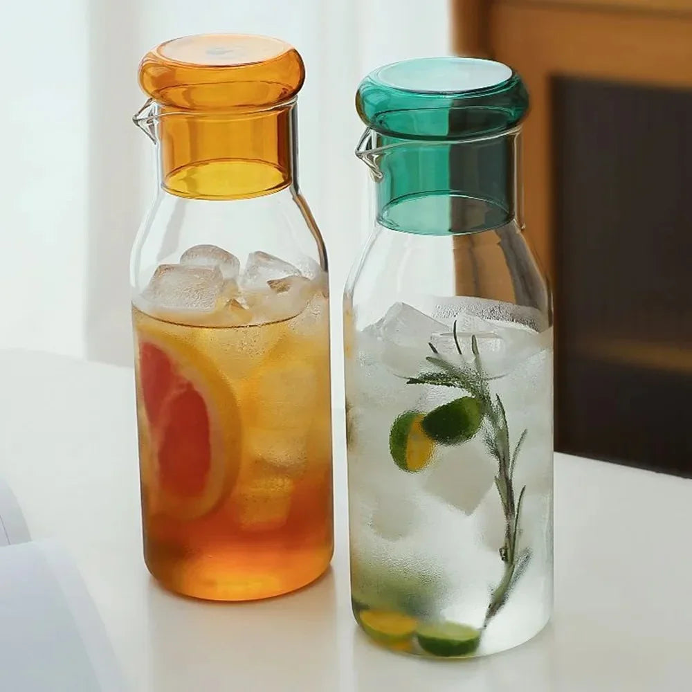 Nachtkaraf met Glasdeksel - Elegante Waterkaraf Set