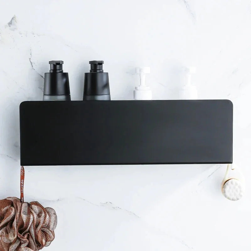 Aluminium Wandplank Badkamer - Moderne Organizer met Schroefbevestiging
