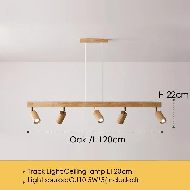 Houten LED Plafondspot - Moderne Verlichting voor Keuken en Slaapkamer