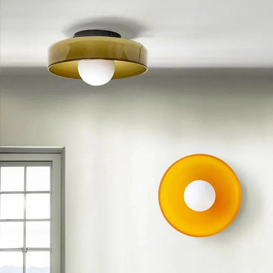 VerreLume Glazen Plafondlamp – Modern Design met Warme Lichtverspreiding