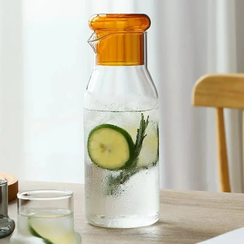 Nachtkaraf met Glasdeksel - Elegante Waterkaraf Set