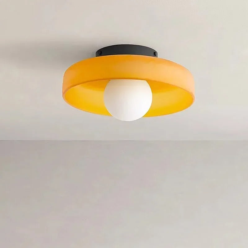 VerreLume Glazen Plafondlamp – Modern Design met Warme Lichtverspreiding