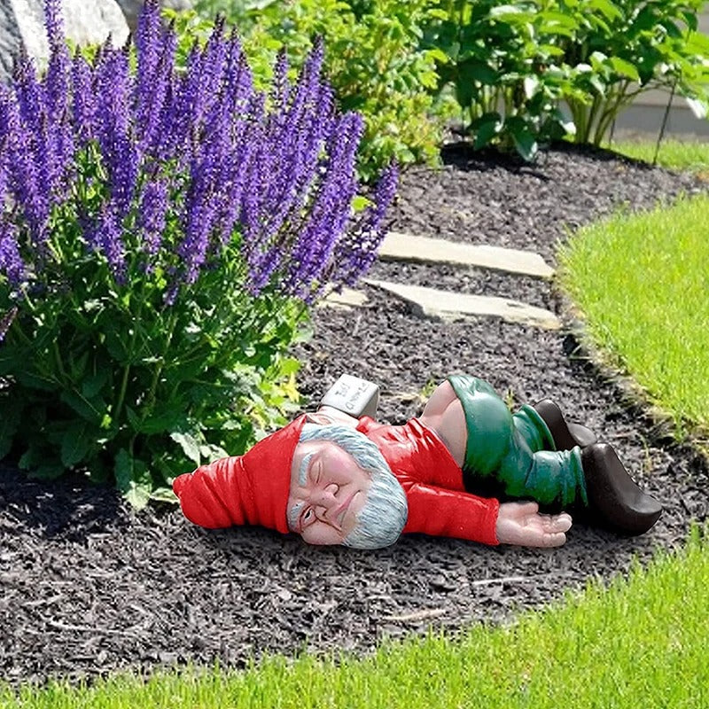ChuckleGnome Grappige Tuinkabouter van Weerbestendige Hars