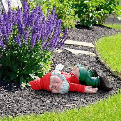 ChuckleGnome Grappige Tuinkabouter van Weerbestendige Hars