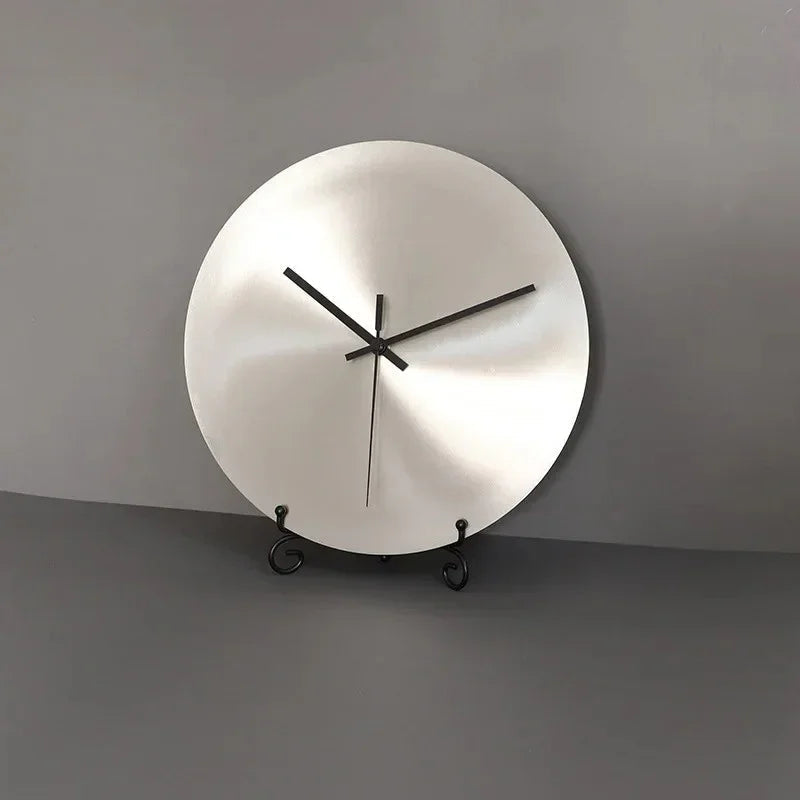 Minimalistisch RVS Wandklok - Stille Quartz Beweging