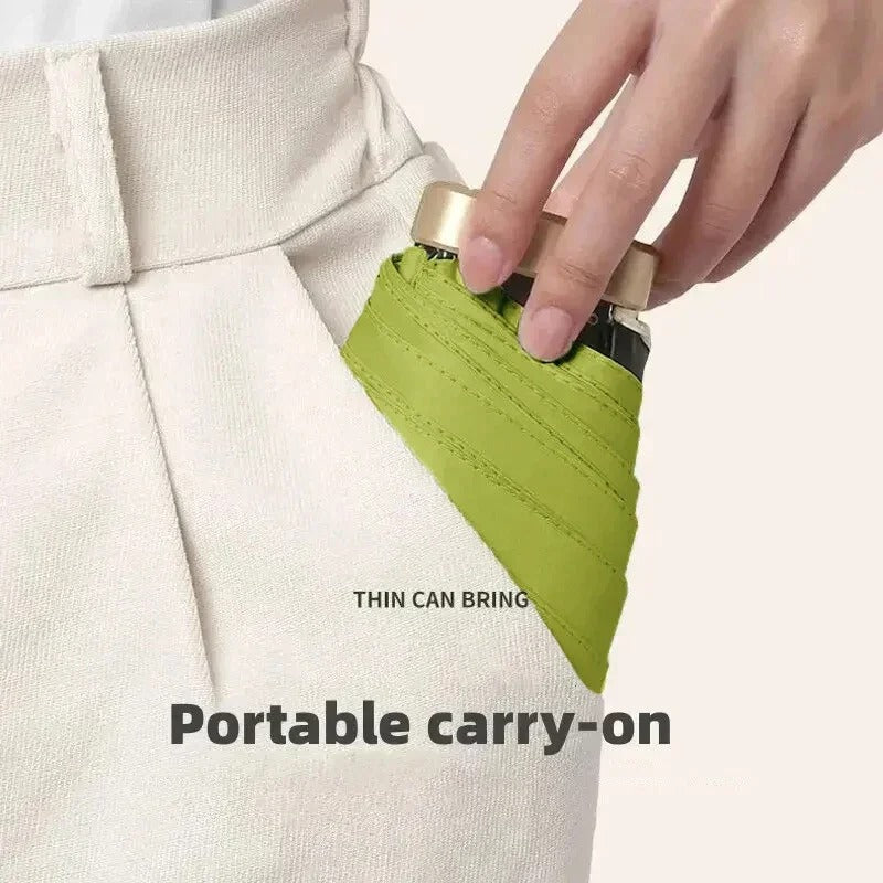 Opvouwbare Mini-Paraplu Solara – Compact, UV-bescherming & Windbestendig