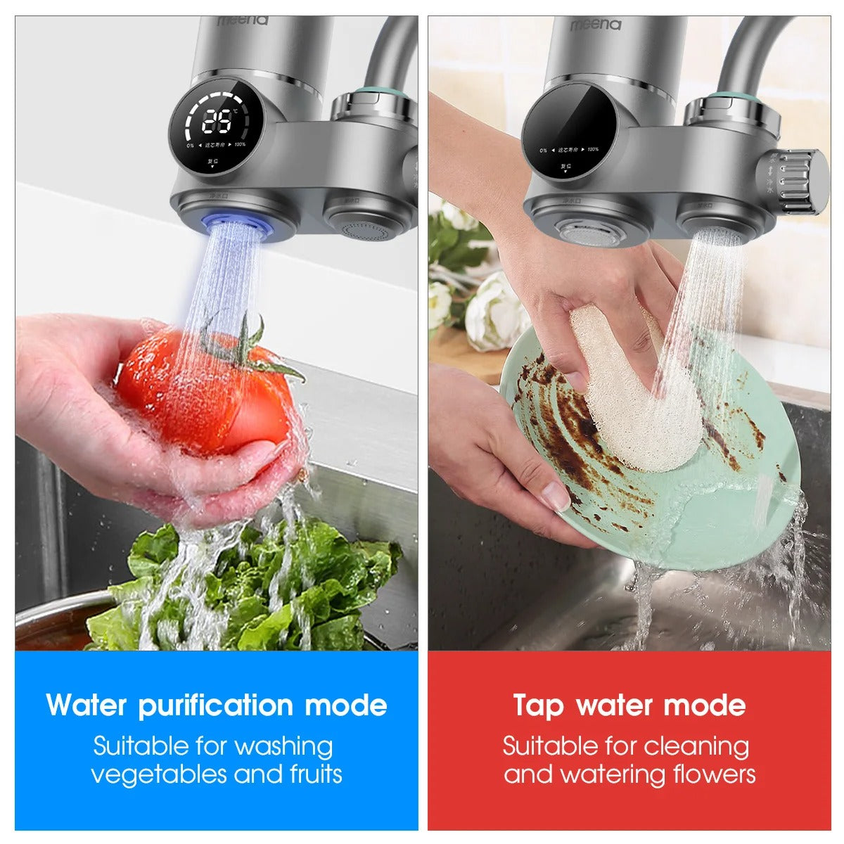 AquaDisplay Kraanwaterfilter Met LED Scherm