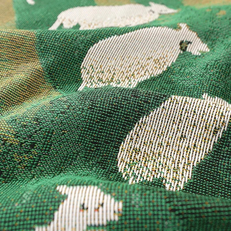 Gradient Fleece Woonplaid met Franjes - 130 x 160 cm