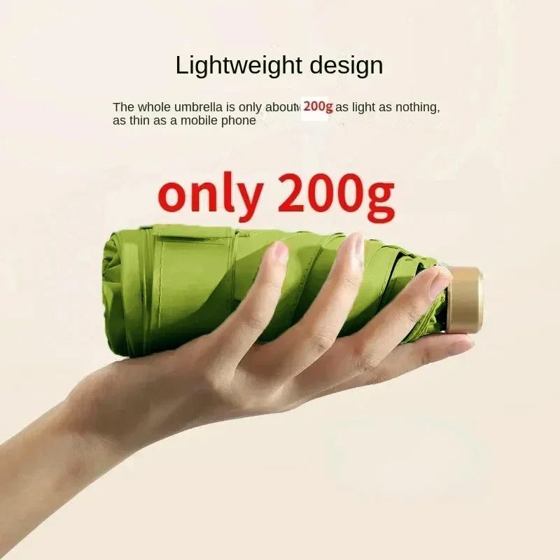 Opvouwbare Mini-Paraplu Solara – Compact, UV-bescherming & Windbestendig
