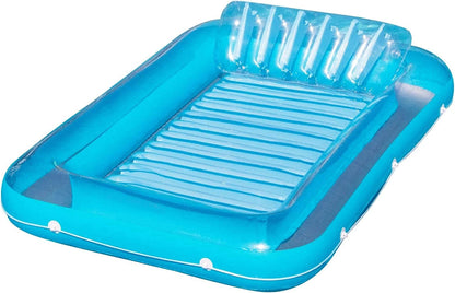 LoungeFloat Luxe Opblaasligbed met Hoofdkussen en Bekerhouders