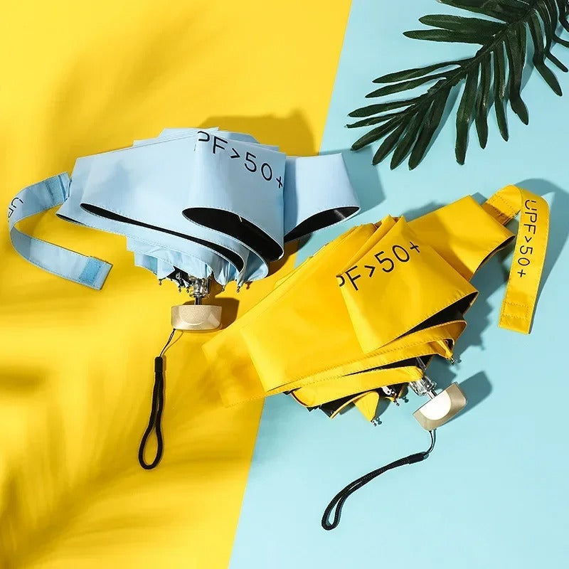 Opvouwbare Mini-Paraplu Solara – Compact, UV-bescherming & Windbestendig