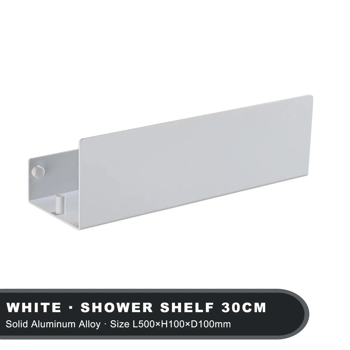 Aluminium Wandplank Badkamer - Moderne Organizer met Schroefbevestiging